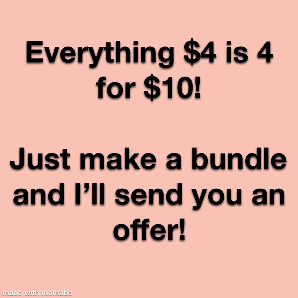 Bundle for 4 for $10!